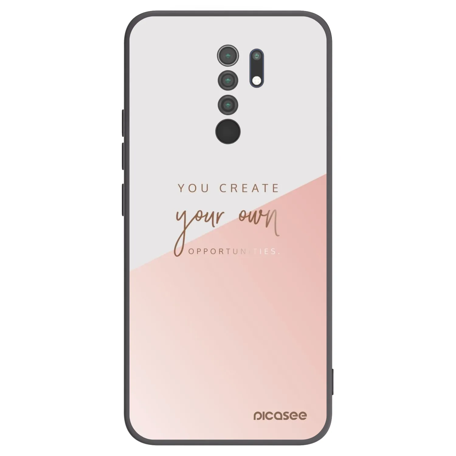 Picasee husă neagră din silicon pentru Xiaomi Redmi 9 - You create your own opportunities