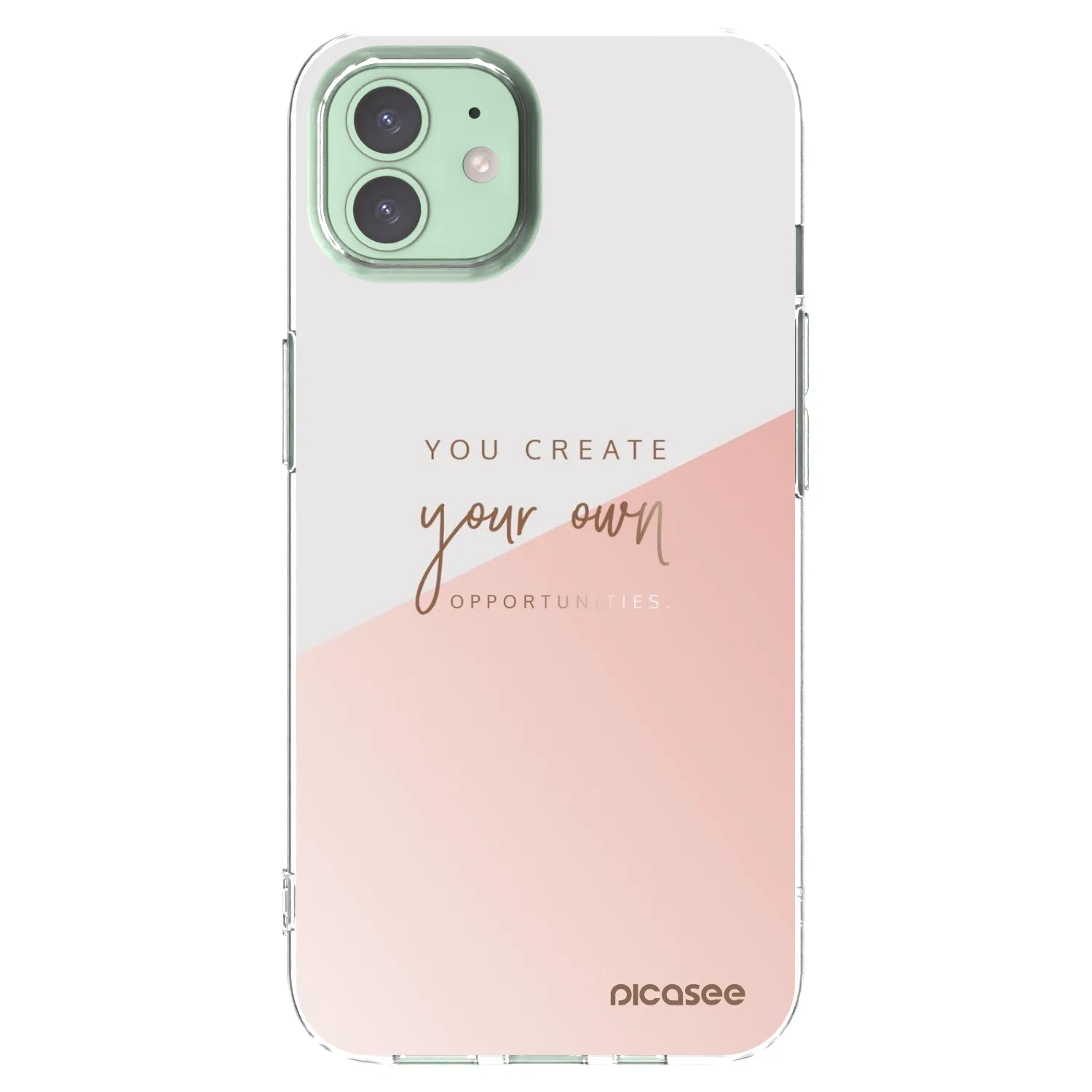 Picasee husă transparentă din silicon pentru Apple iPhone 12 Pro - You create your own opportunities