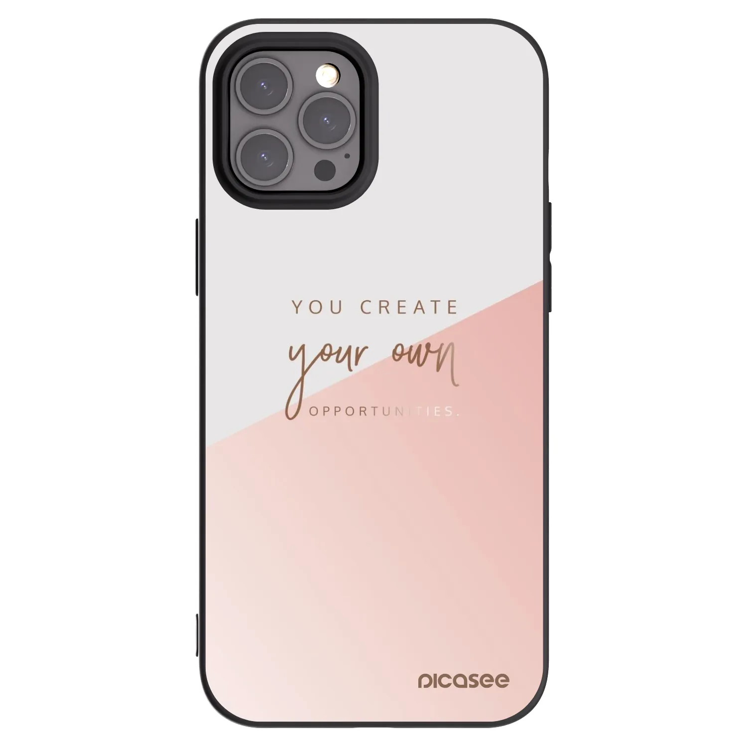 Picasee husă neagră din silicon pentru Apple iPhone 12 Pro Max - You create your own opportunities