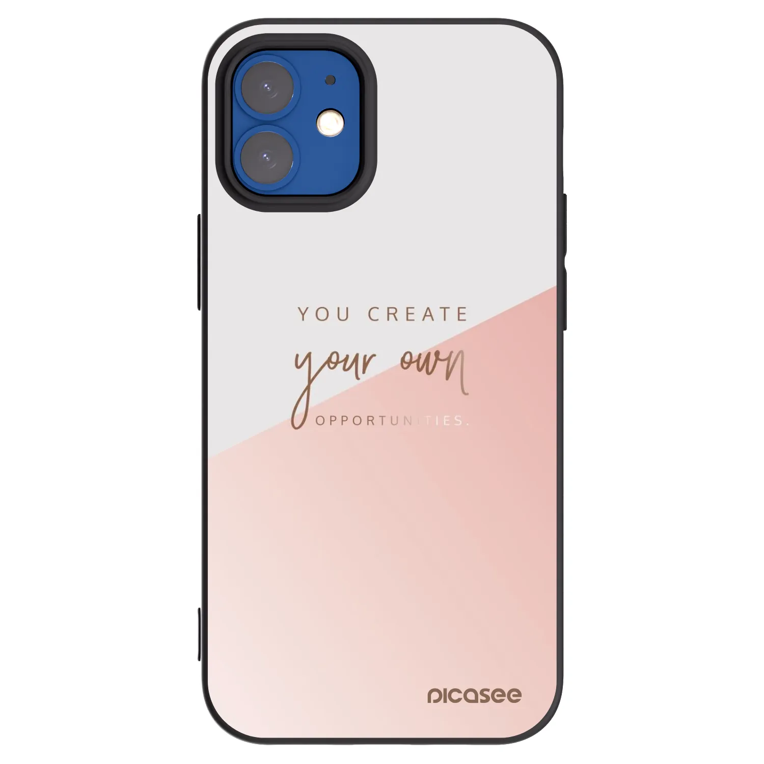 Picasee husă neagră din silicon pentru Apple iPhone 12 mini - You create your own opportunities