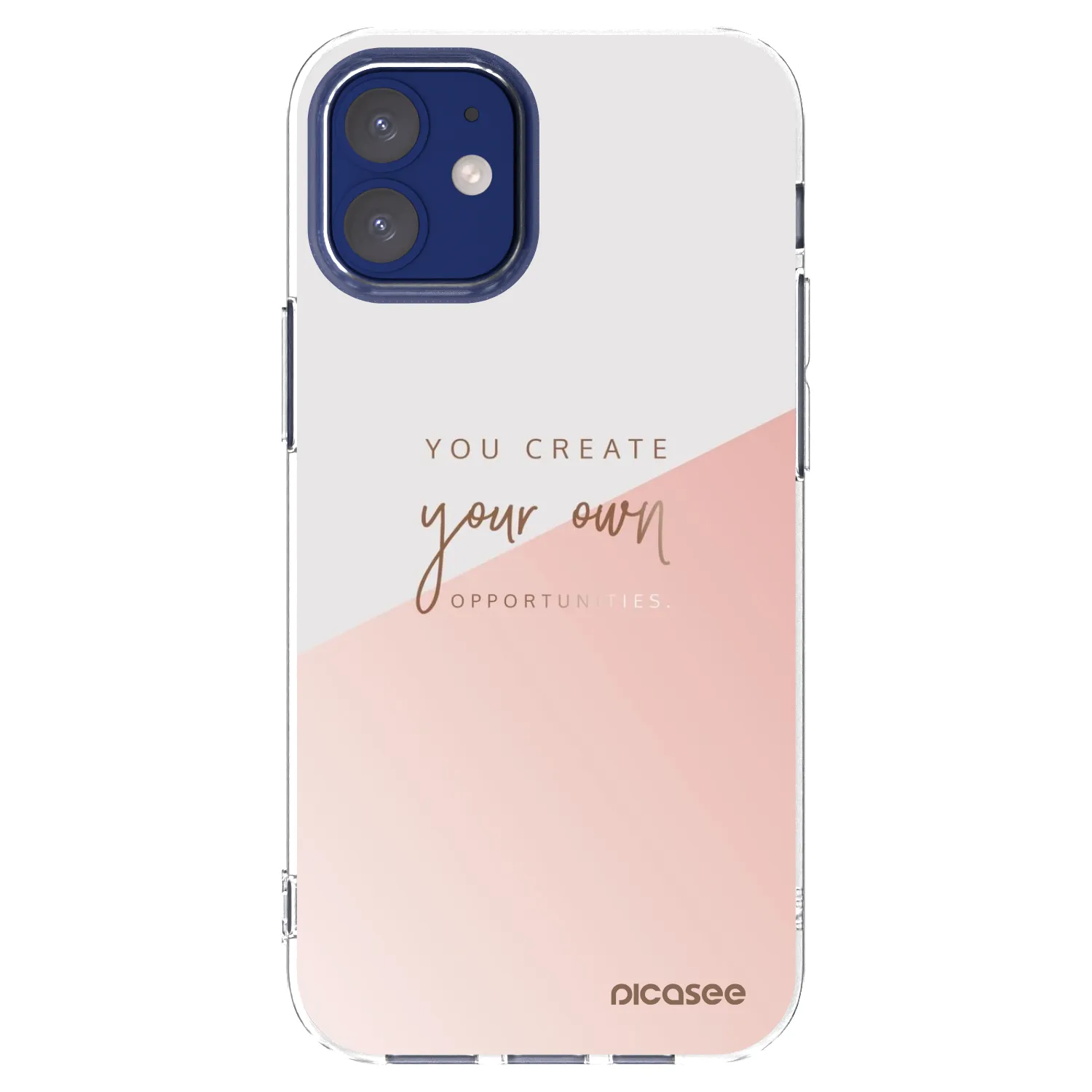 Picasee husă transparentă din silicon pentru Apple iPhone 12 mini - You create your own opportunities