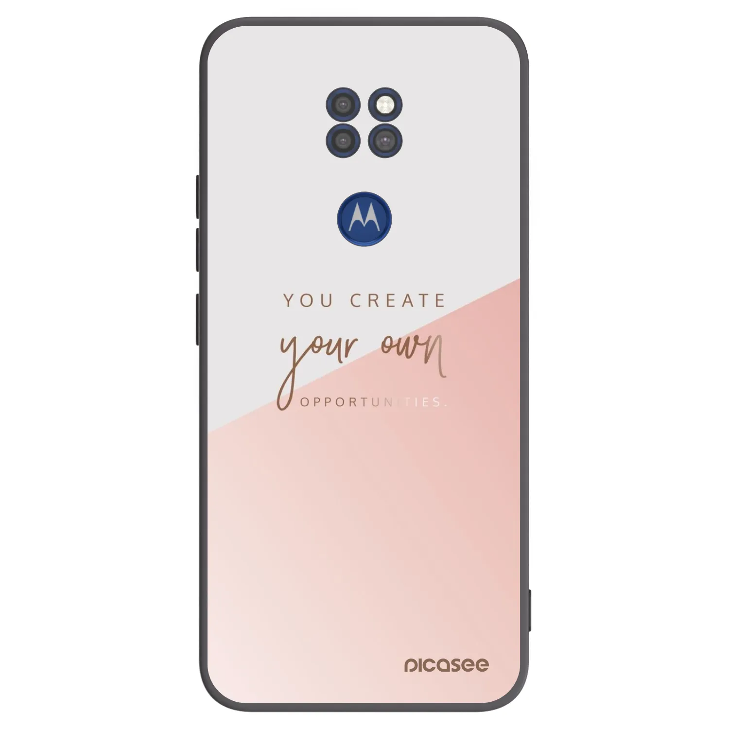 Picasee husă neagră din silicon pentru Motorola Moto G9 Play - You create your own opportunities