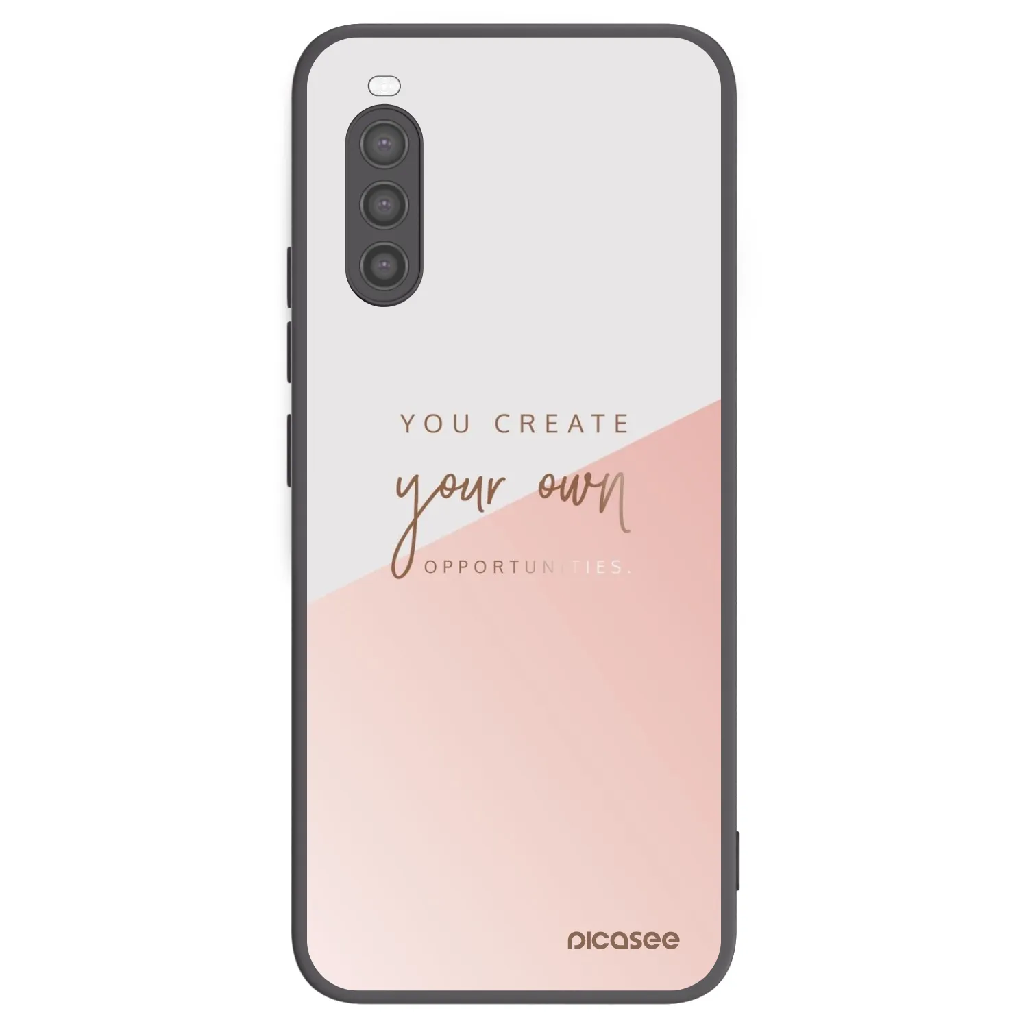 Picasee husă neagră din silicon pentru Sony Xperia 10 II - You create your own opportunities