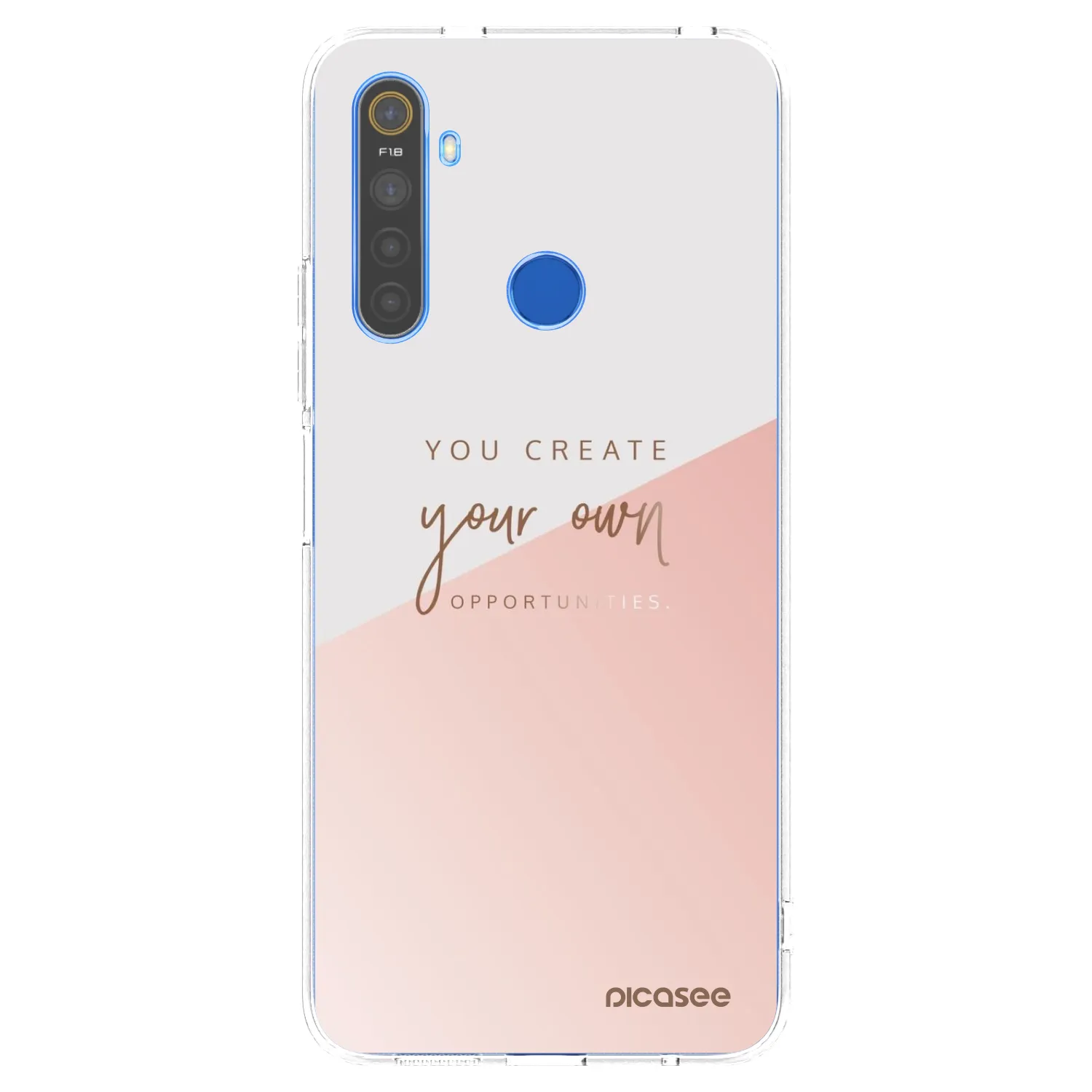 Picasee husă transparentă din silicon pentru Realme 5 - You create your own opportunities