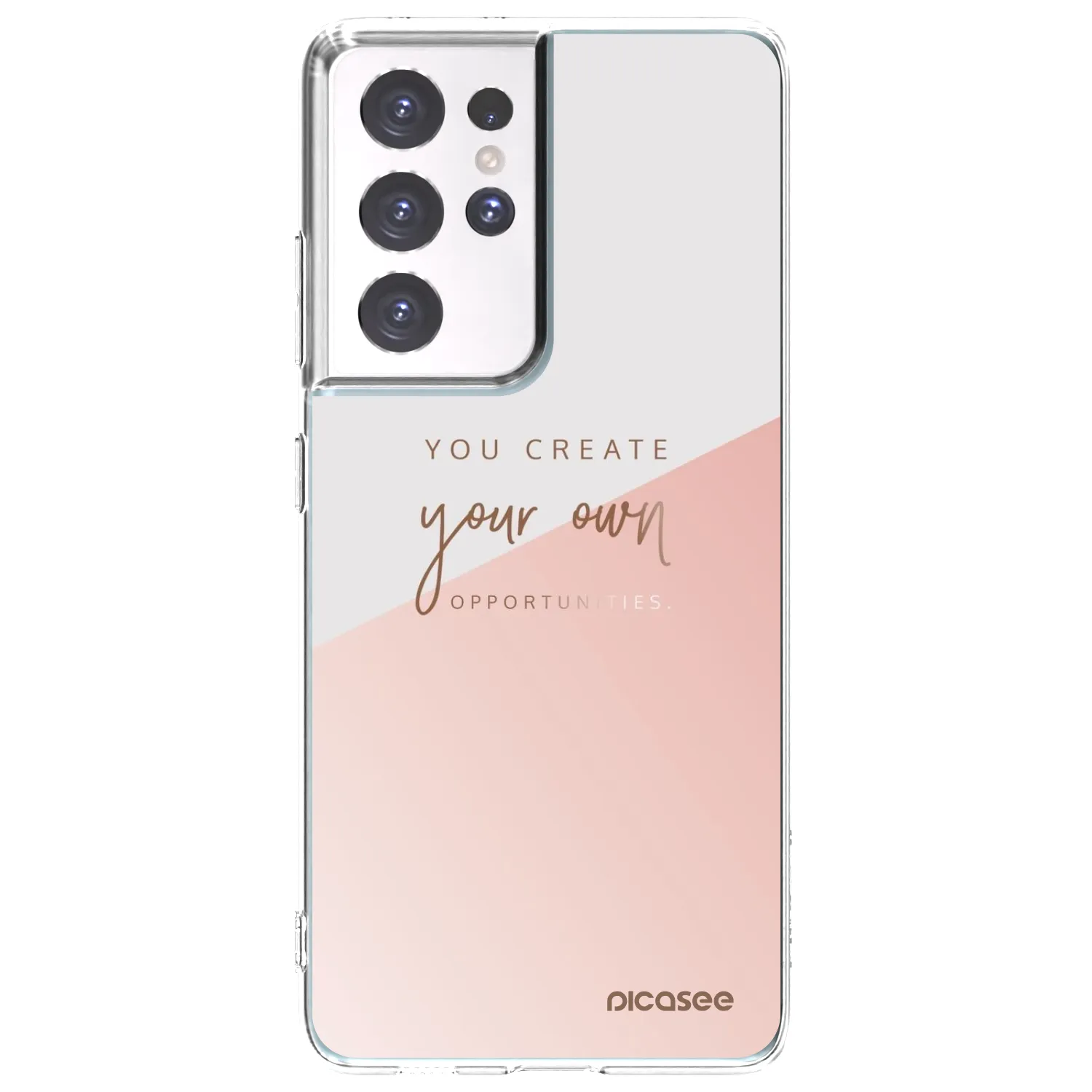 Picasee husă transparentă din silicon pentru Samsung Galaxy S21 Ultra 5G G998B - You create your own opportunities