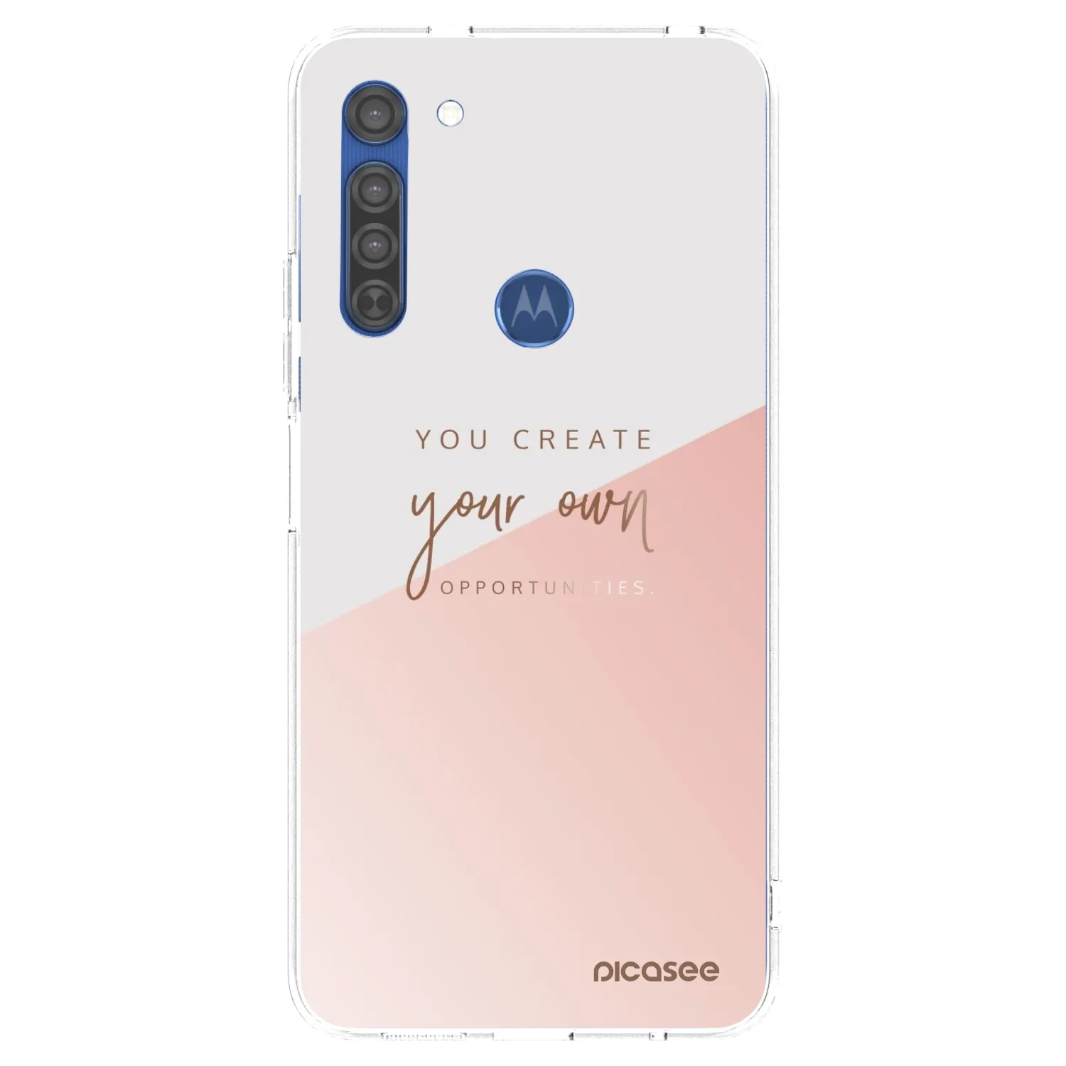 Picasee husă transparentă din silicon pentru Motorola Moto G8 - You create your own opportunities