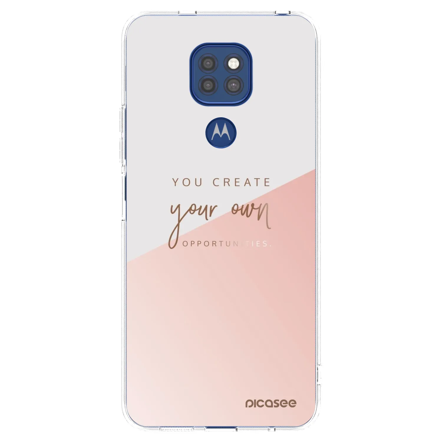 Picasee husă transparentă din silicon pentru Motorola Moto G9 Play - You create your own opportunities