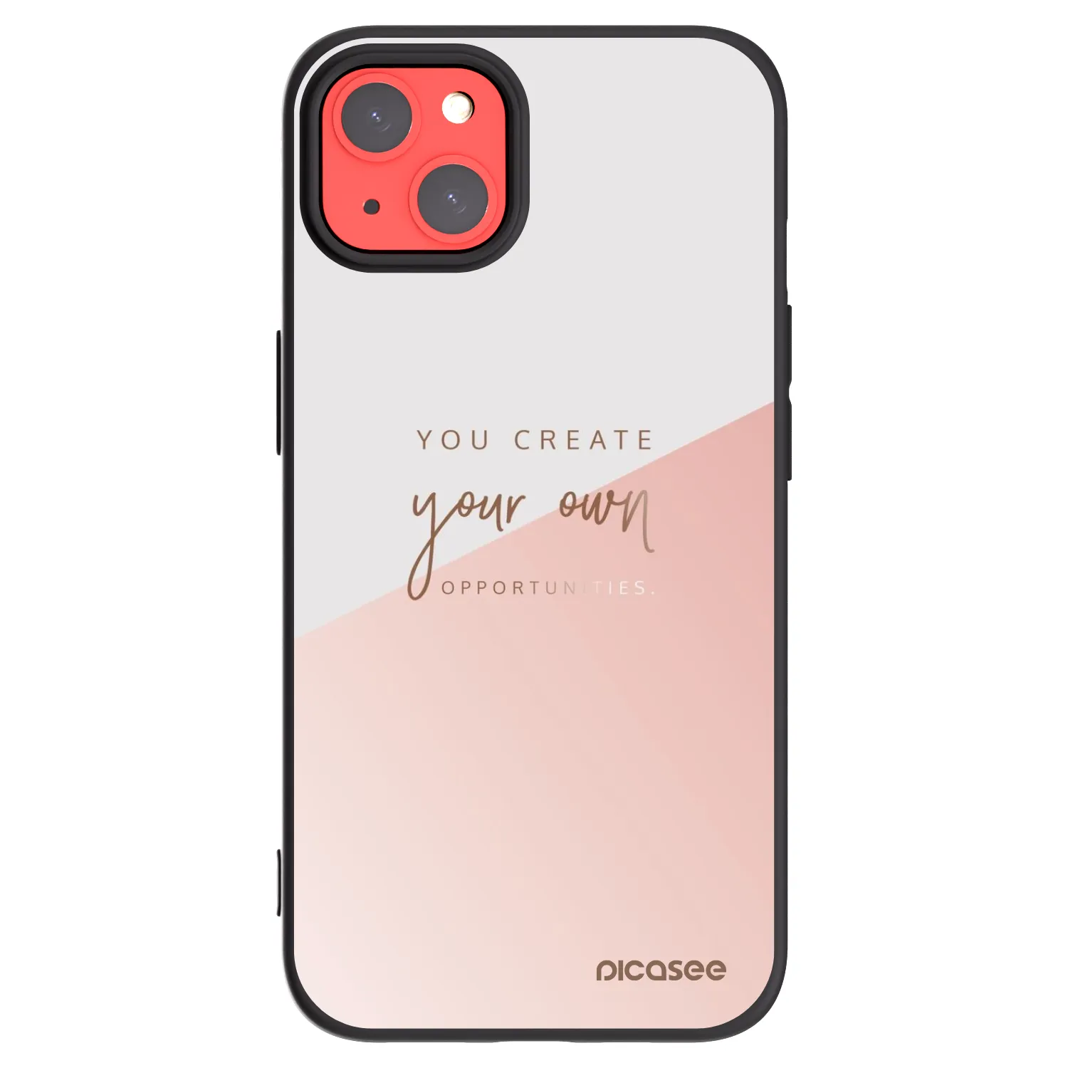 Picasee husă neagră din silicon pentru Apple iPhone 13 - You create your own opportunities