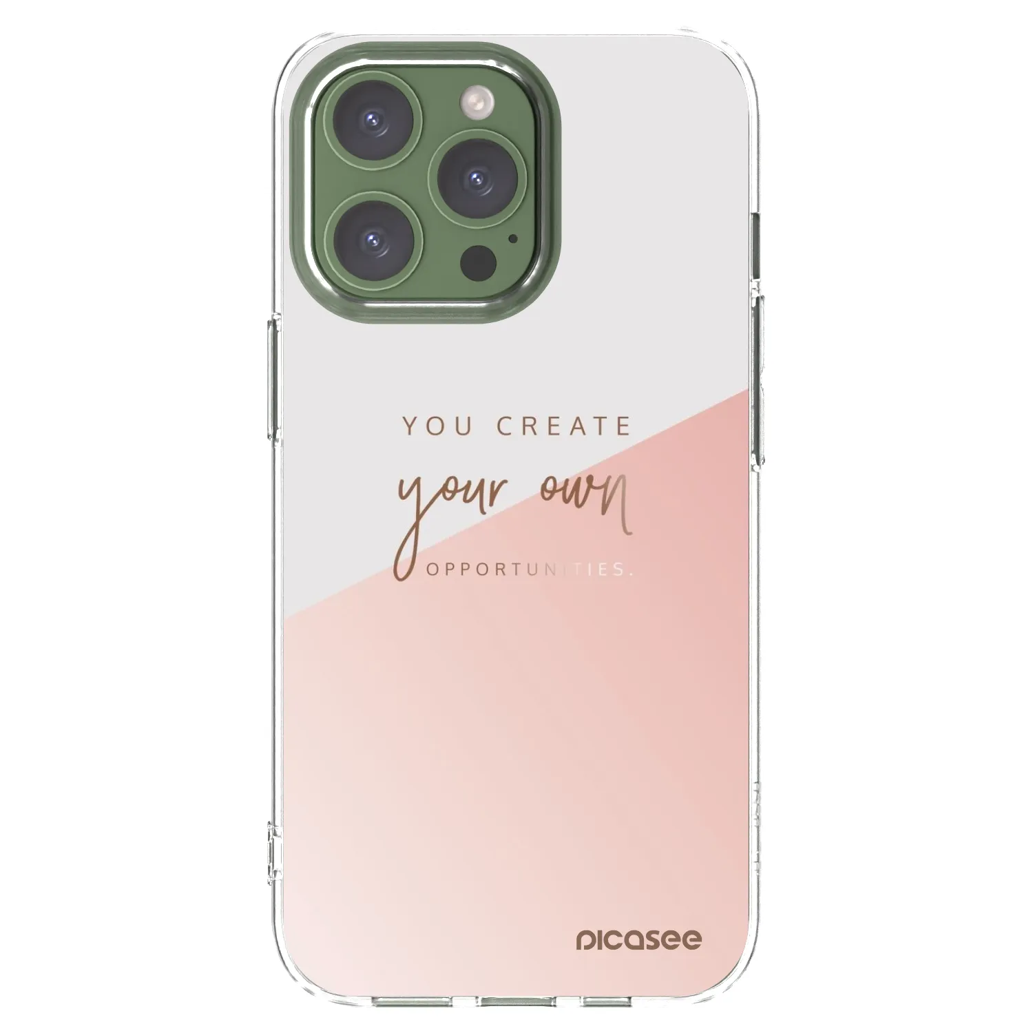Picasee husă transparentă din silicon pentru Apple iPhone 13 Pro - You create your own opportunities