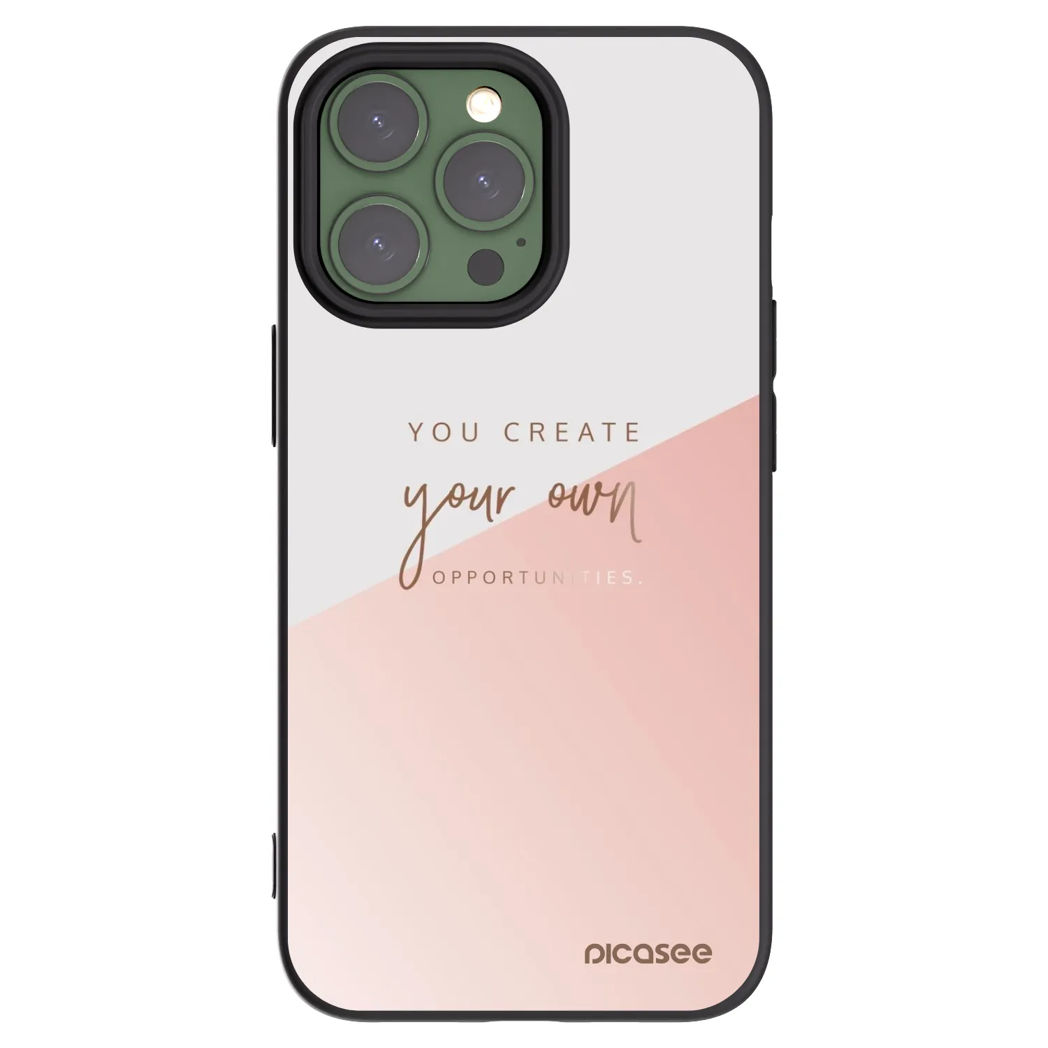 Picasee husă neagră din silicon pentru Apple iPhone 13 Pro - You create your own opportunities