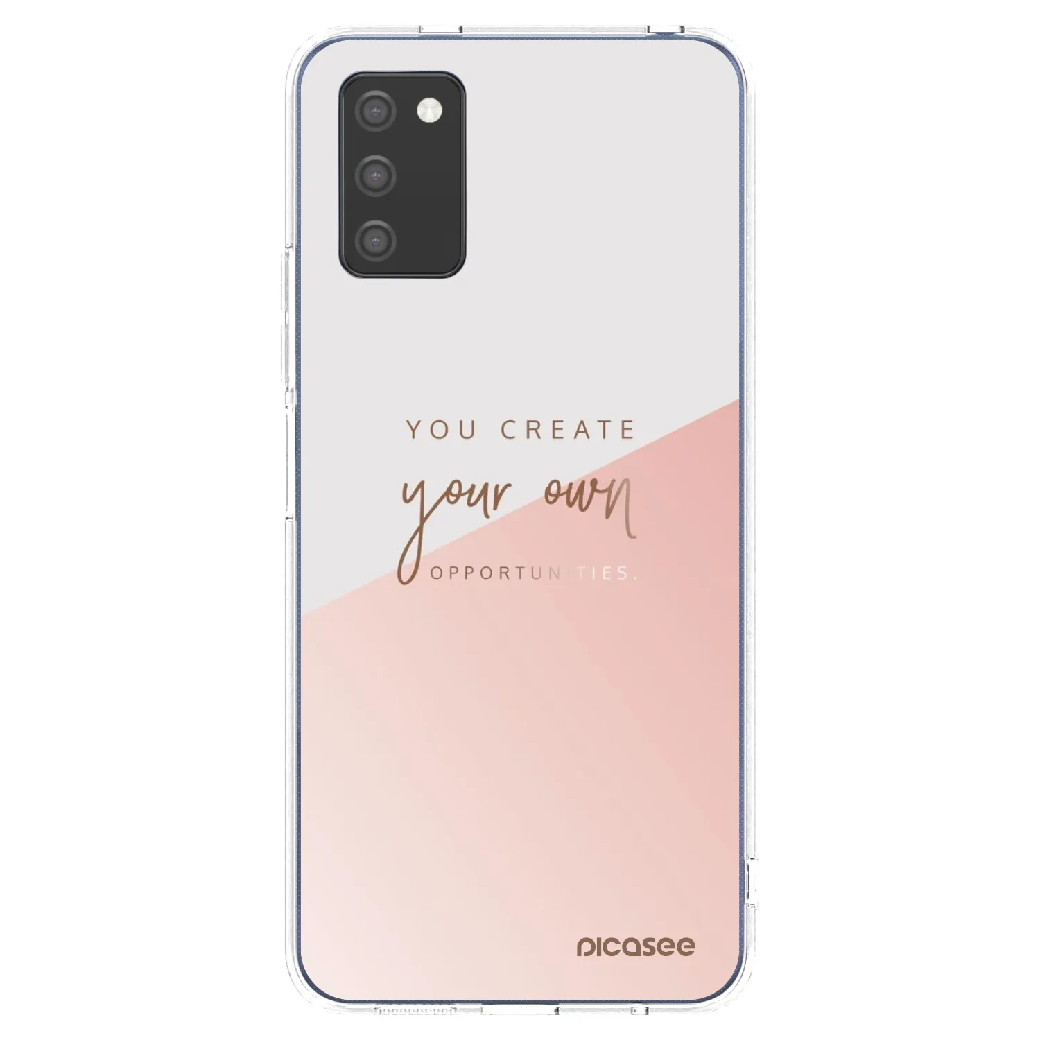 Picasee husă transparentă din silicon pentru Samsung Galaxy A02s A025G - You create your own opportunities