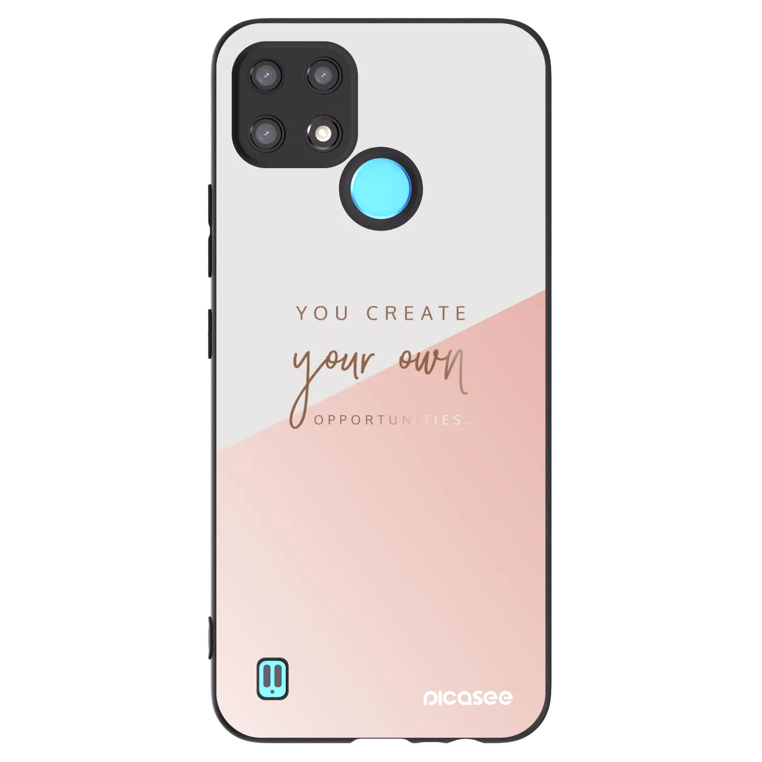 Picasee husă neagră din silicon pentru Realme C21 - You create your own opportunities