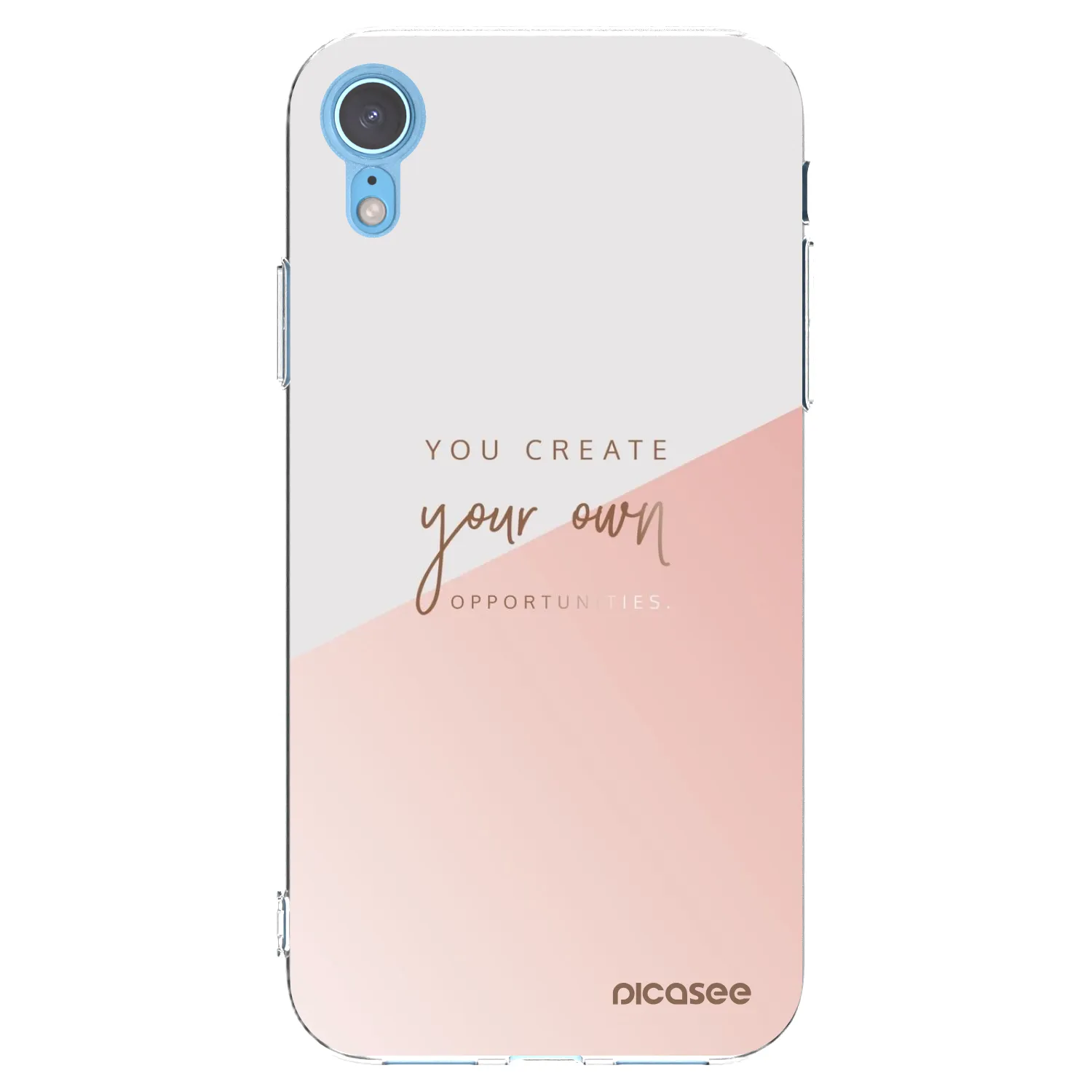 Picasee husă transparentă din silicon pentru Apple iPhone XR - You create your own opportunities