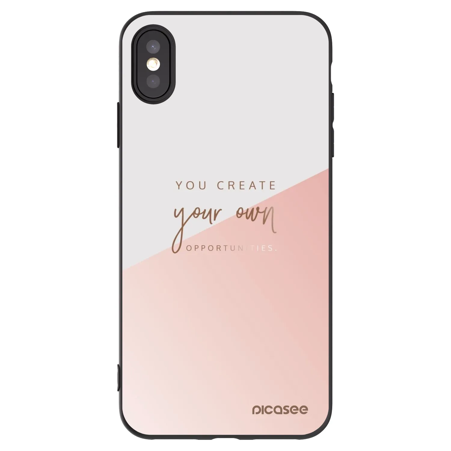 Picasee husă neagră din silicon pentru Apple iPhone XS Max - You create your own opportunities