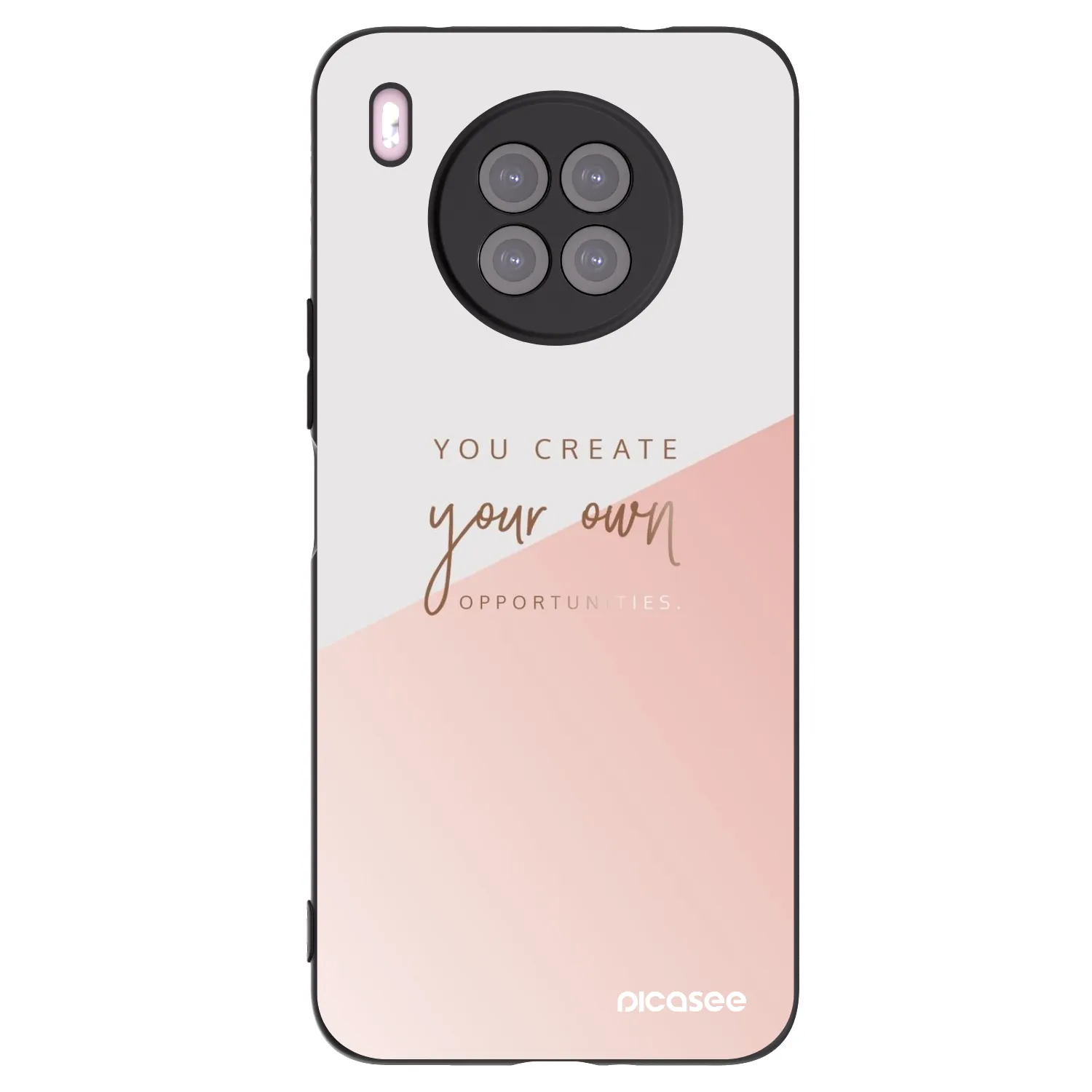 Picasee husă neagră din silicon pentru Huawei Nova 8i - You create your own opportunities