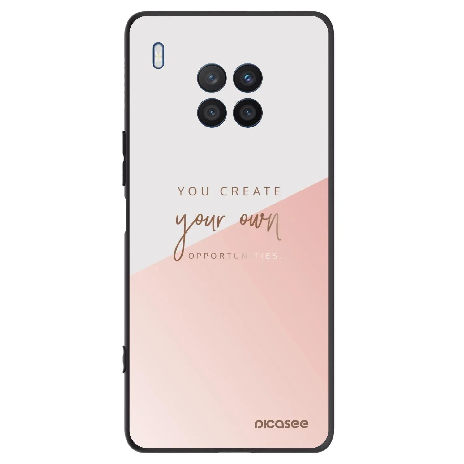 Picasee husă neagră din silicon pentru Honor 50 Lite - You create your own opportunities