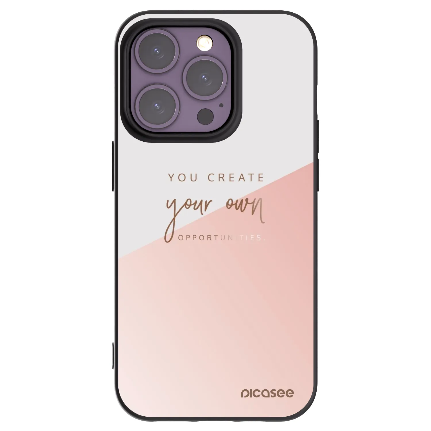 Picasee husă neagră din silicon pentru Apple iPhone 14 Pro - You create your own opportunities