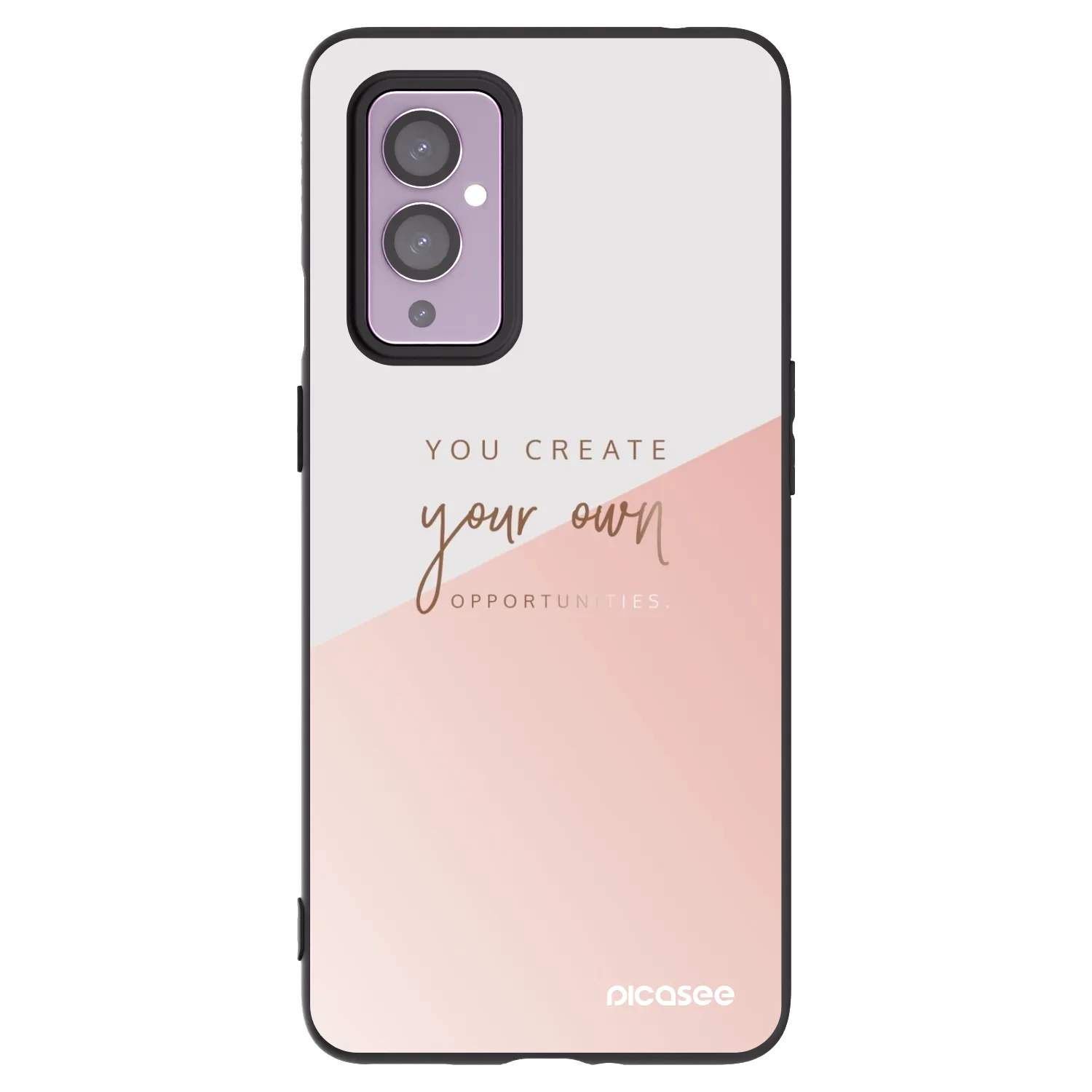 Picasee husă neagră din silicon pentru OnePlus 9 - You create your own opportunities
