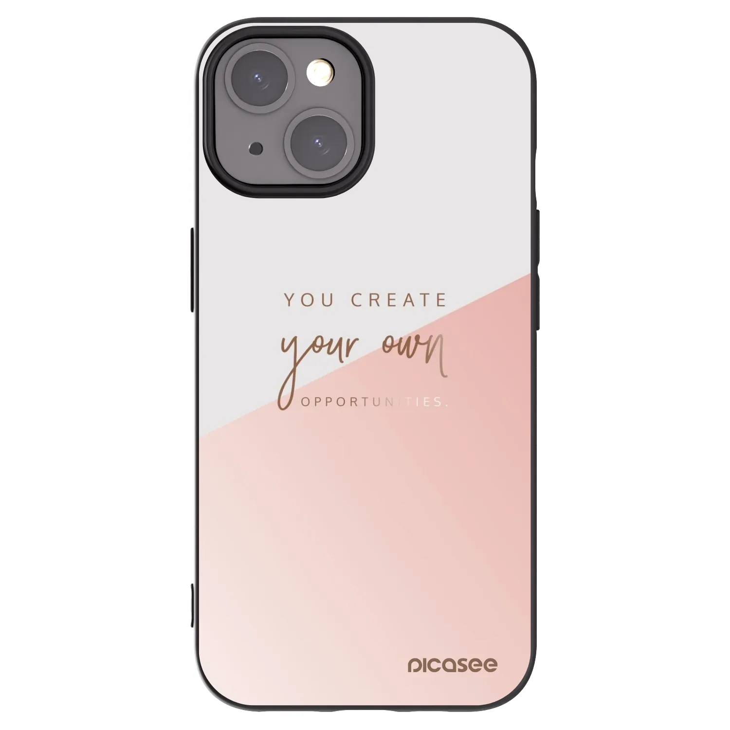 Picasee husă neagră din silicon pentru Apple iPhone 15 - You create your own opportunities