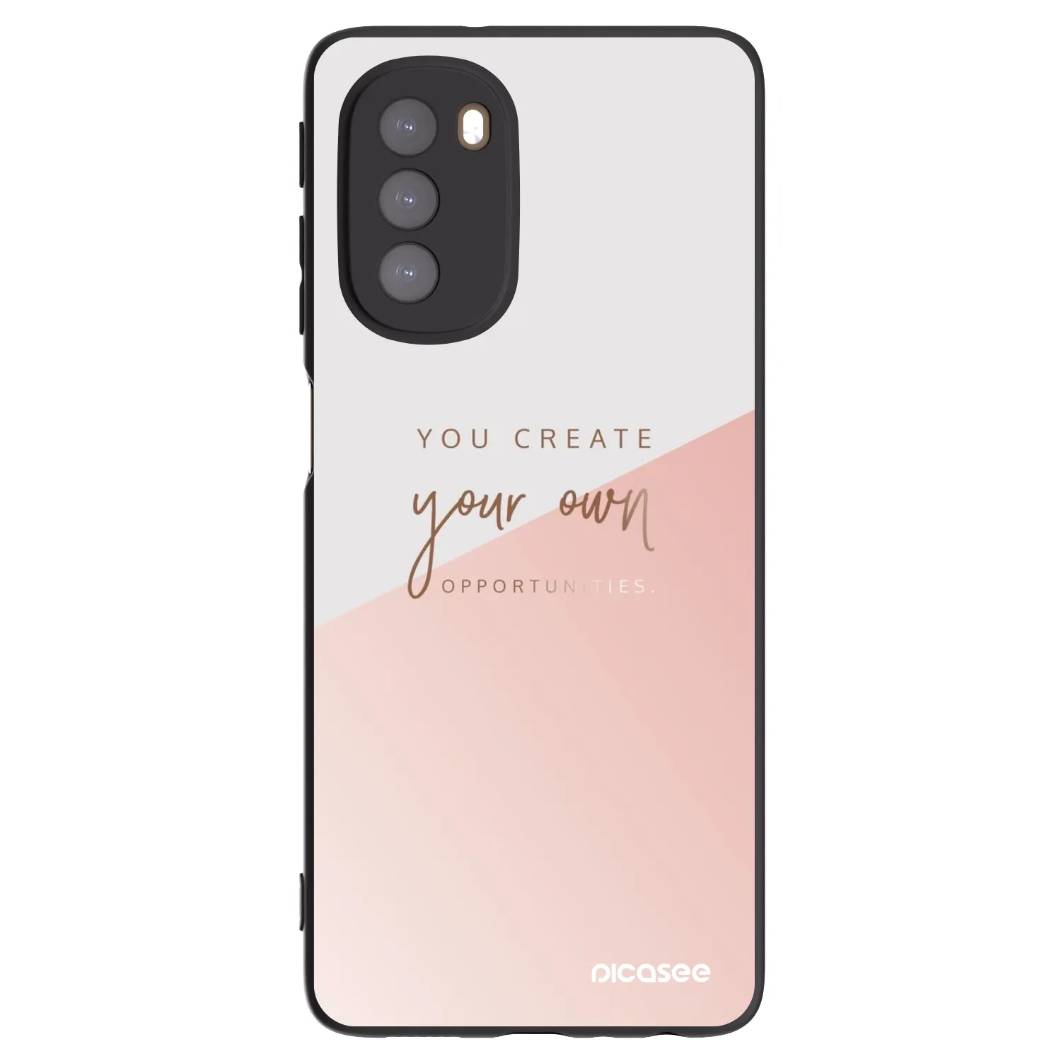 Picasee husă neagră din silicon pentru Motorola Moto G51 - You create your own opportunities