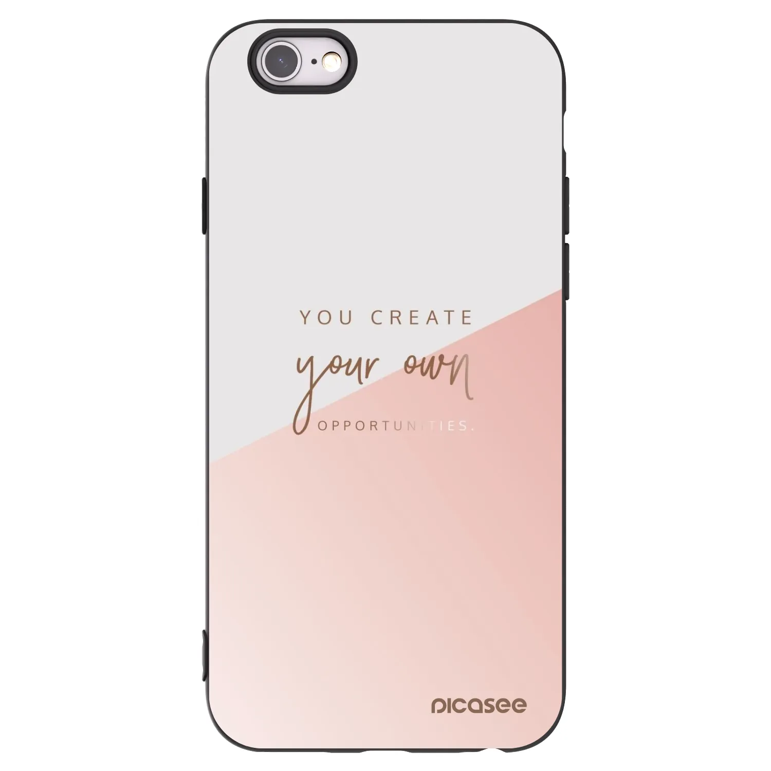 Picasee husă neagră din silicon pentru Apple iPhone 6/6S - You create your own opportunities