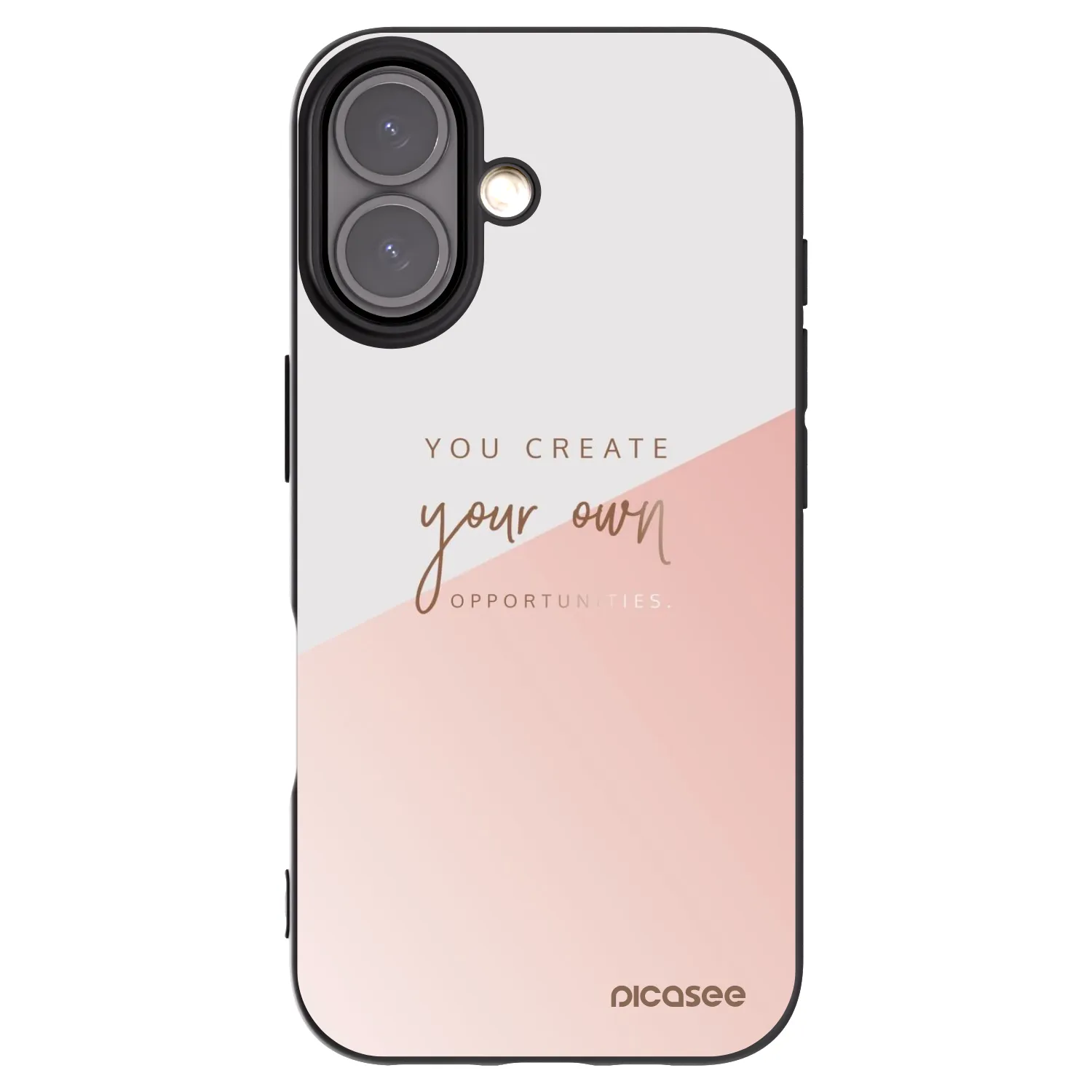 Picasee husă neagră din silicon pentru Apple iPhone 16 - You create your own opportunities