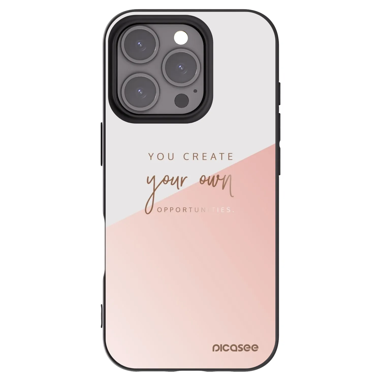 Picasee husă neagră din silicon pentru Apple iPhone 16 Pro - You create your own opportunities