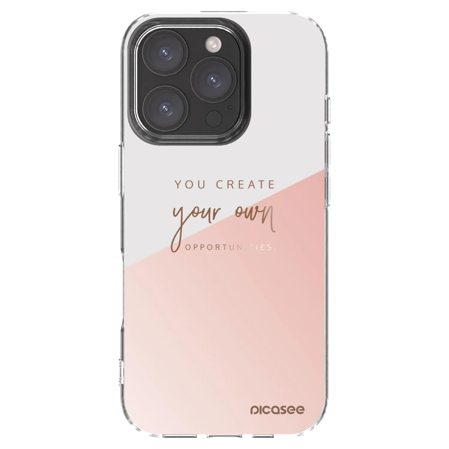 Picasee husă transparentă din silicon pentru Apple iPhone 16 Pro - You create your own opportunities
