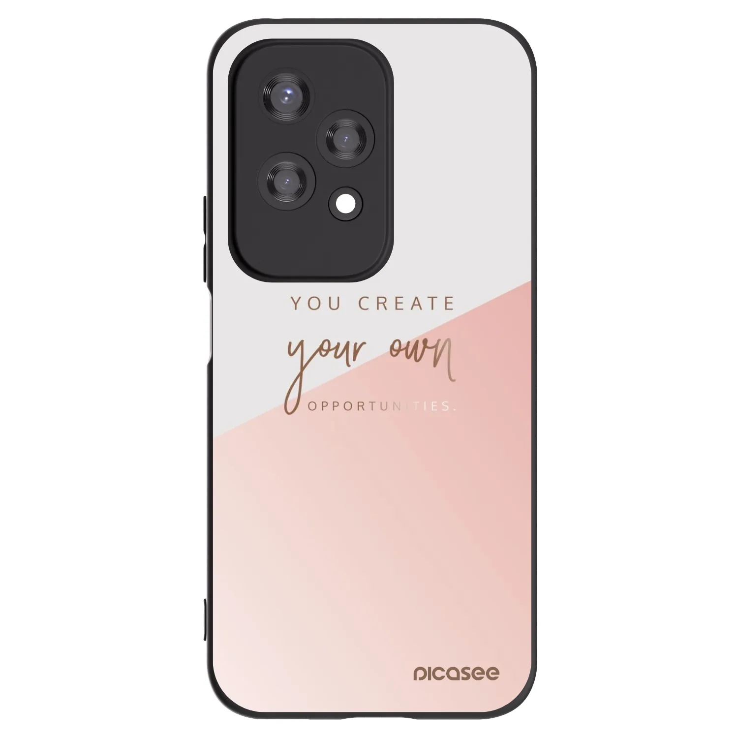 Picasee husă neagră din silicon pentru Honor 200 Lite - You create your own opportunities