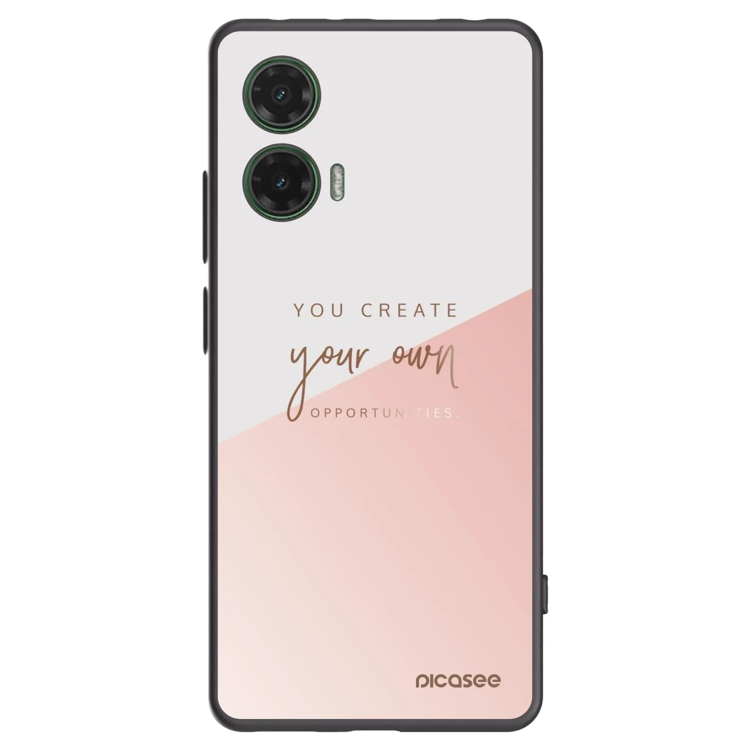 Picasee husă neagră din silicon pentru Motorola Moto G35 5G - You create your own opportunities