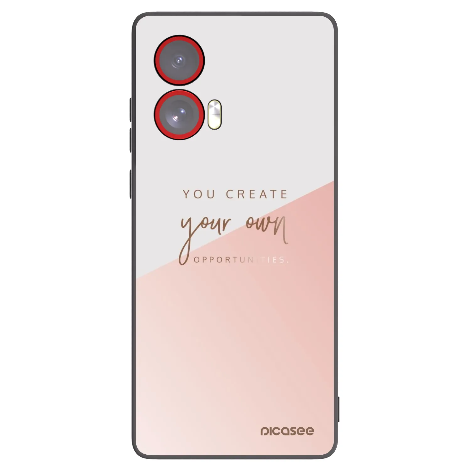 Picasee husă neagră din silicon pentru Motorola Edge 50 Fusion - You create your own opportunities