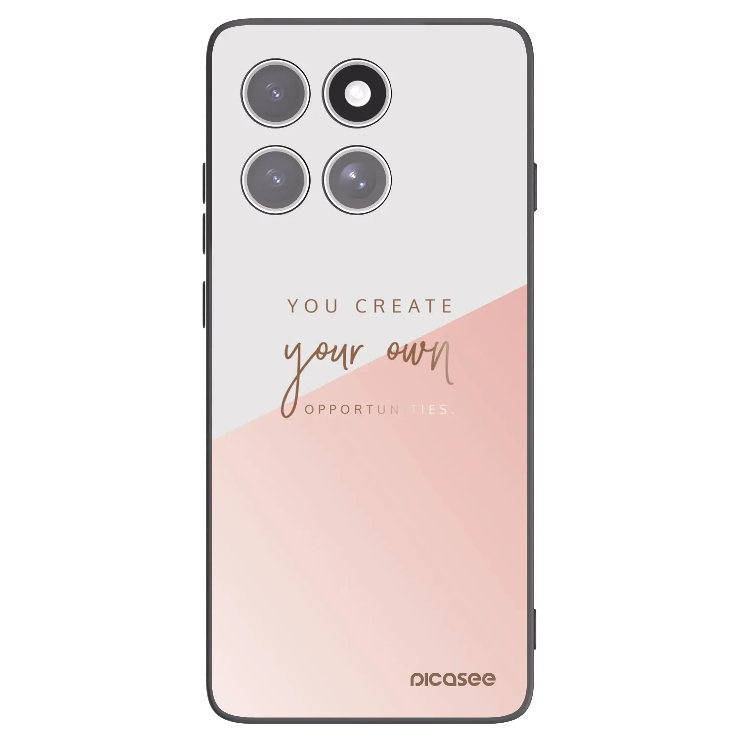Picasee husă neagră din silicon pentru Motorola Edge 60 Fusion - You create your own opportunities