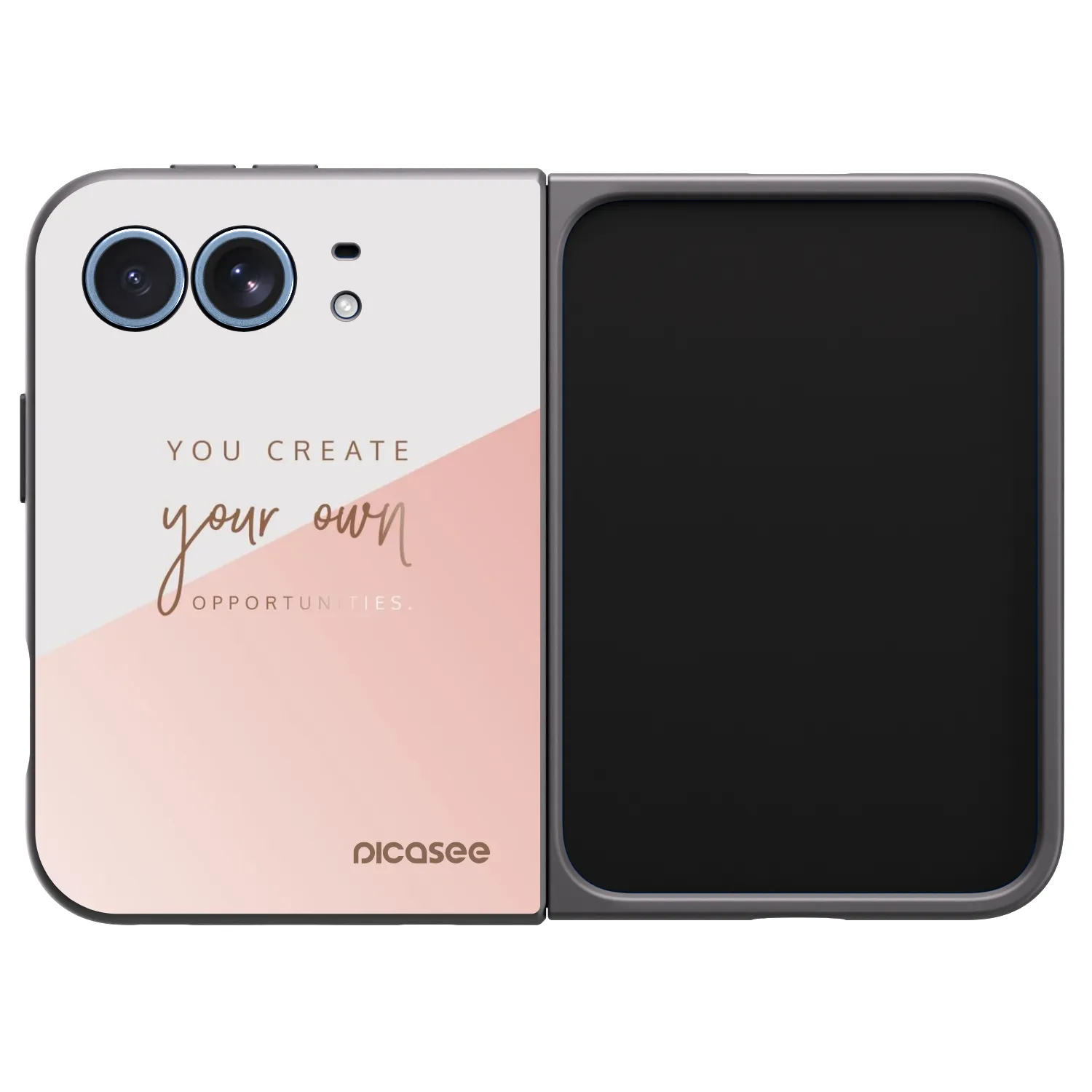Picasee husă neagră din silicon pentru Apple iPhone Duo - You create your own opportunities