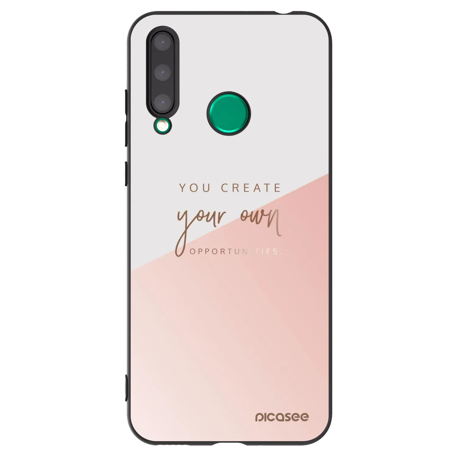 Picasee husă neagră din silicon pentru Honor 20 Lite - You create your own opportunities
