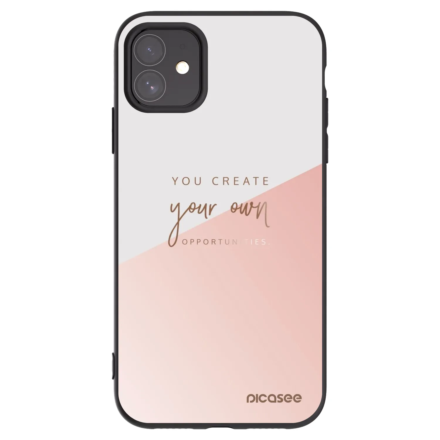 Picasee husă neagră din silicon pentru Apple iPhone 11 - You create your own opportunities