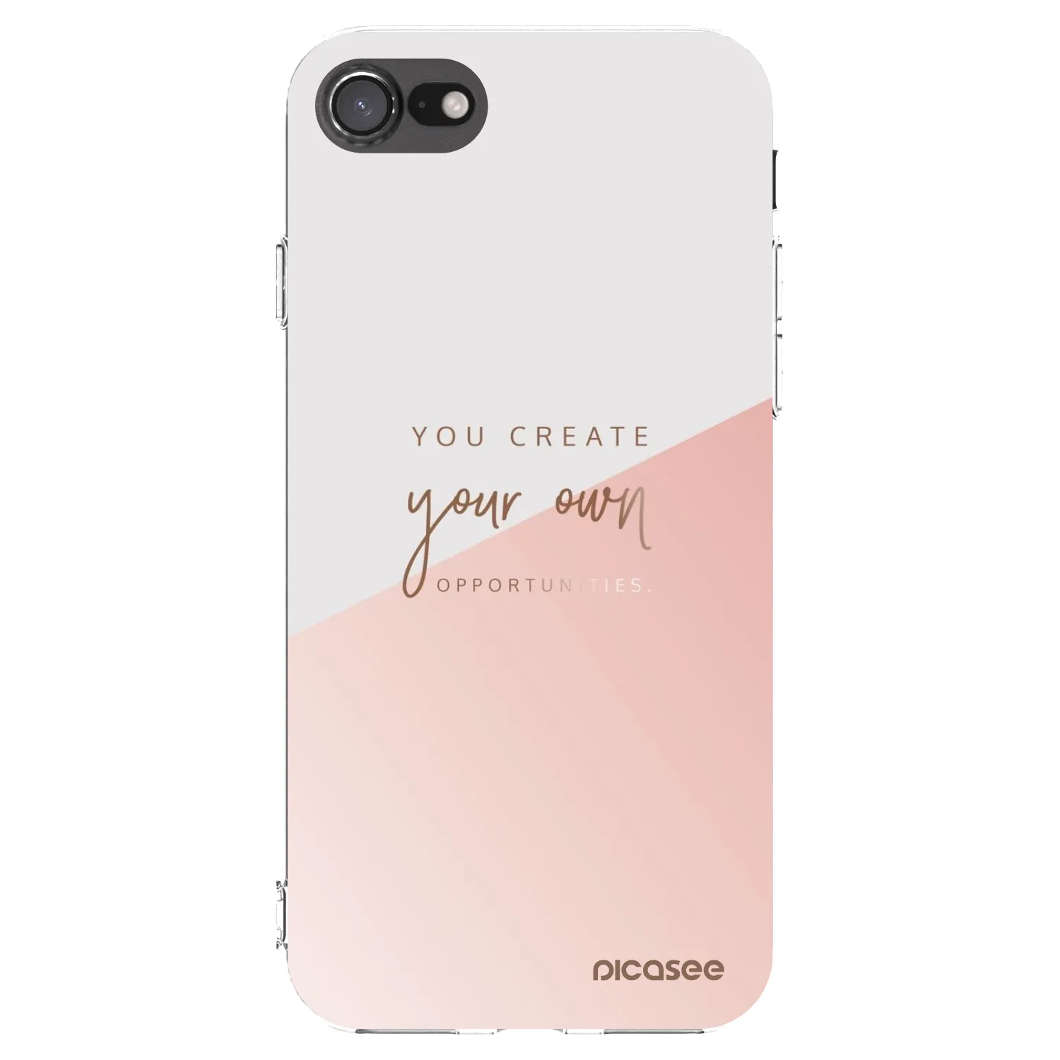Picasee husă transparentă din silicon pentru Apple iPhone 8 - You create your own opportunities