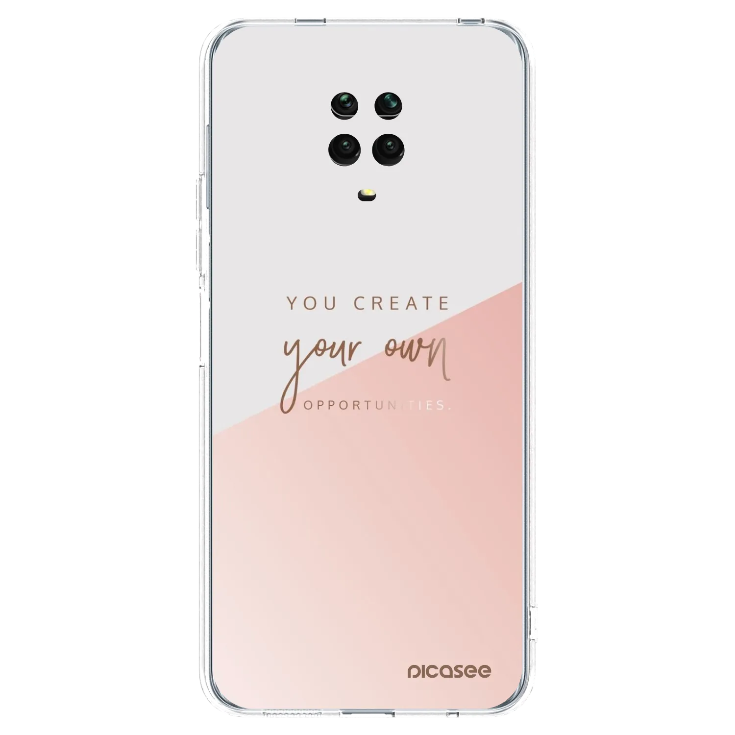 Picasee husă transparentă din silicon pentru Xiaomi Redmi Note 9 Pro - You create your own opportunities