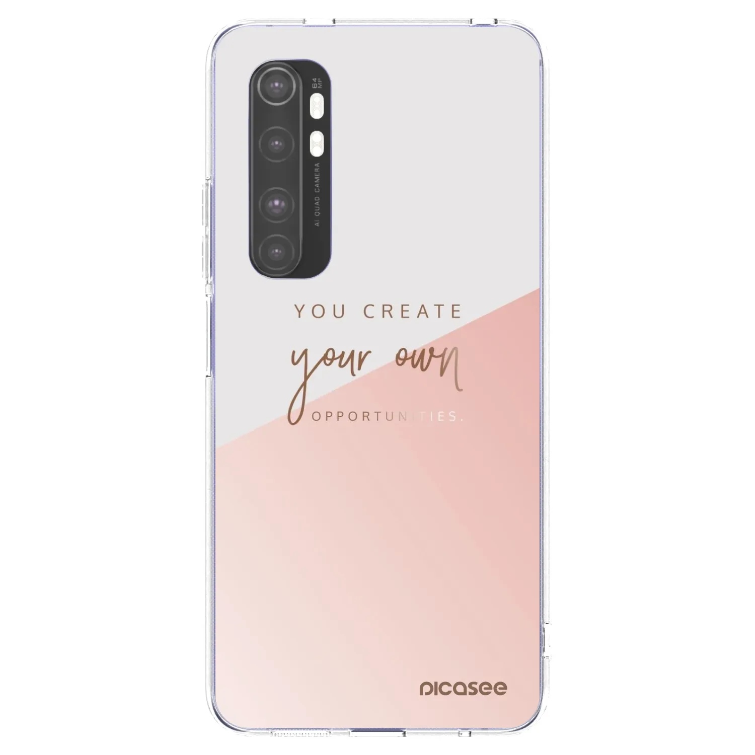 Picasee husă transparentă din silicon pentru Xiaomi Mi Note 10 Lite - You create your own opportunities