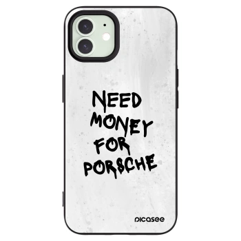 Picasee husă neagră din silicon pentru Apple iPhone 12 Pro - White Dollar