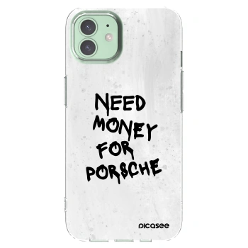 Picasee husă transparentă din silicon pentru Apple iPhone 12 Pro - White Dollar
