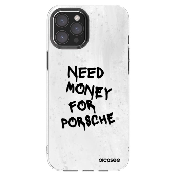 Picasee husă transparentă din silicon pentru Apple iPhone 12 Pro Max - White Dollar
