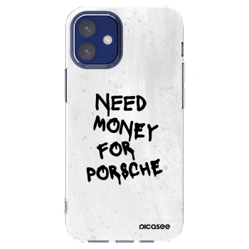 Picasee husă transparentă din silicon pentru Apple iPhone 12 mini - White Dollar