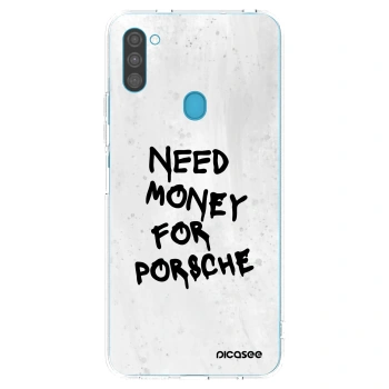 Picasee husă transparentă din silicon pentru Samsung Galaxy M11 - White Dollar