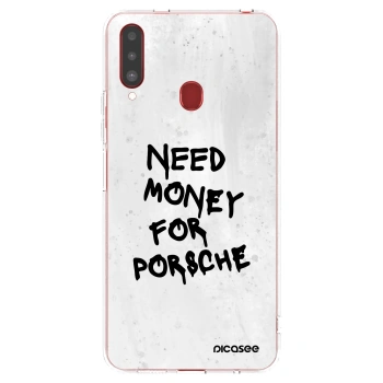 Picasee husă transparentă din silicon pentru Samsung Galaxy A20s - White Dollar