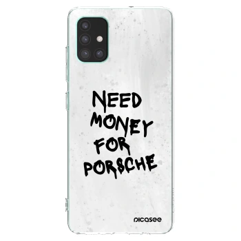 Picasee husă transparentă din silicon pentru Samsung Galaxy M51 M515F - White Dollar