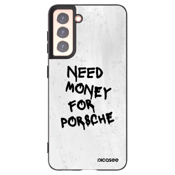 Picasee husă neagră din silicon pentru Samsung Galaxy S21 5G G991B - White Dollar