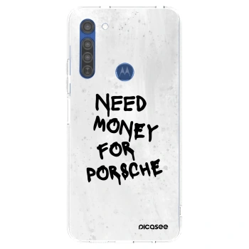 Husă pentru Motorola Moto G8 - White Dollar