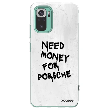 Picasee husă transparentă din silicon pentru Xiaomi Redmi Note 10 Pro - White Dollar