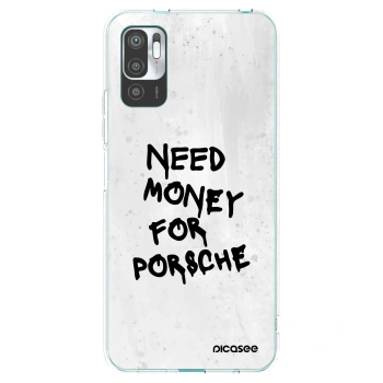Picasee husă transparentă din silicon pentru Xiaomi Redmi Note 10 5G - White Dollar