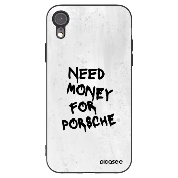 Picasee husă neagră din silicon pentru Apple iPhone XR - White Dollar